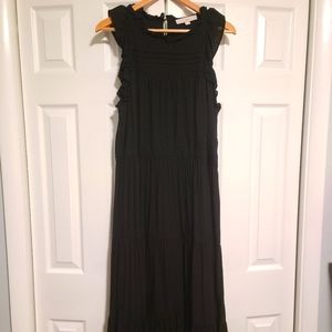 LOFT Sleeveless Tiered Maxi Dress